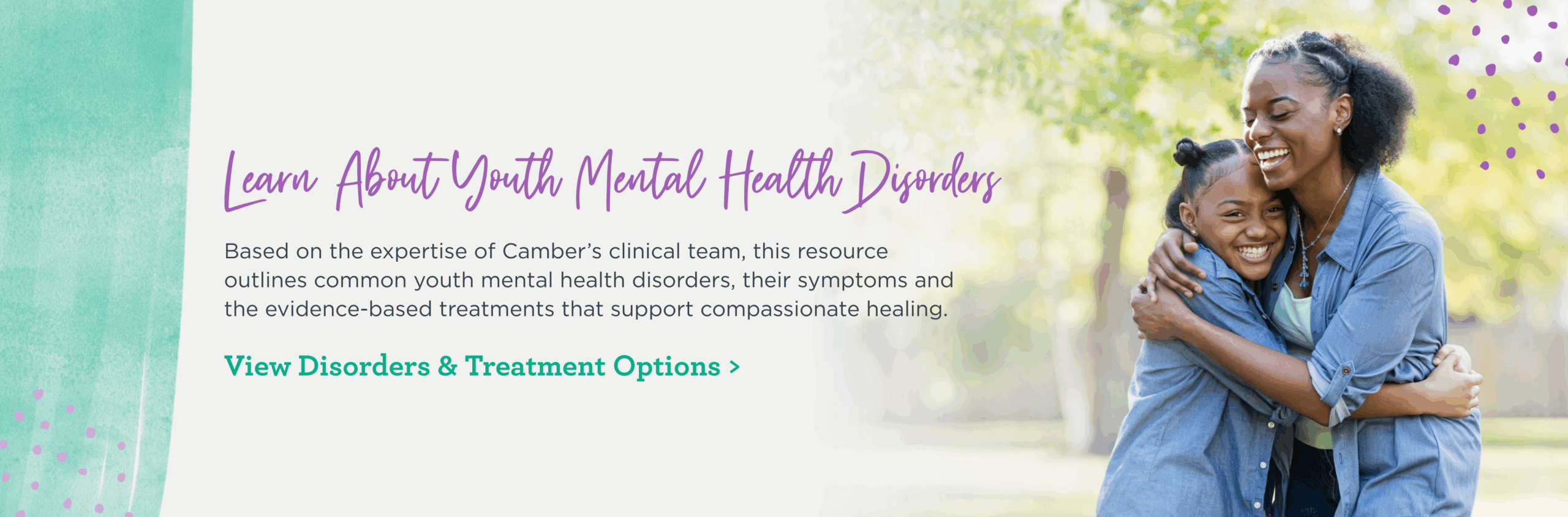 Youth Disorder Page Call-out Web Slider - v1
